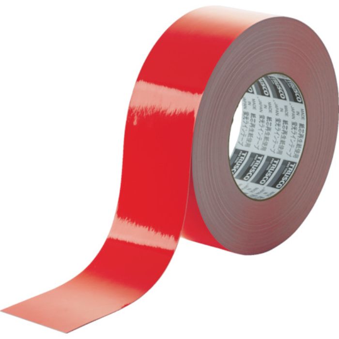 TRUSCO 蛍光ラインテープ50mmx33m レッド(Tcode:7831935)
