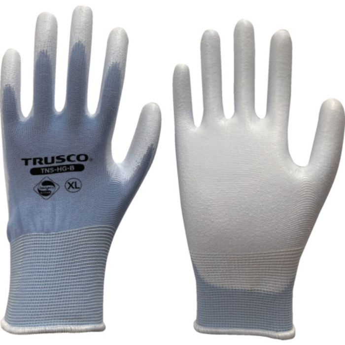 TRUSCO 抗菌仕様ウレタン背抜き手袋 青 XL(Tcode:2619863)