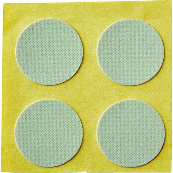 TRUSCO 滑り止めシート 片面タイプ片面粘着剤付 25パイ丸形 4個入(Tcode:1162168)