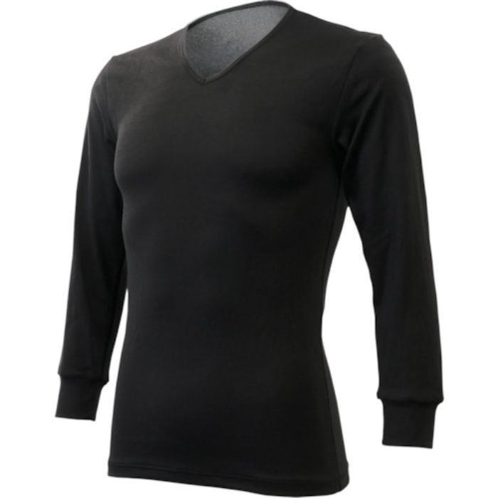 リベルタ “氷撃” サーモワン Vネック9部丈袖 メンズ用 ブラック XL (Tcode:3268147)