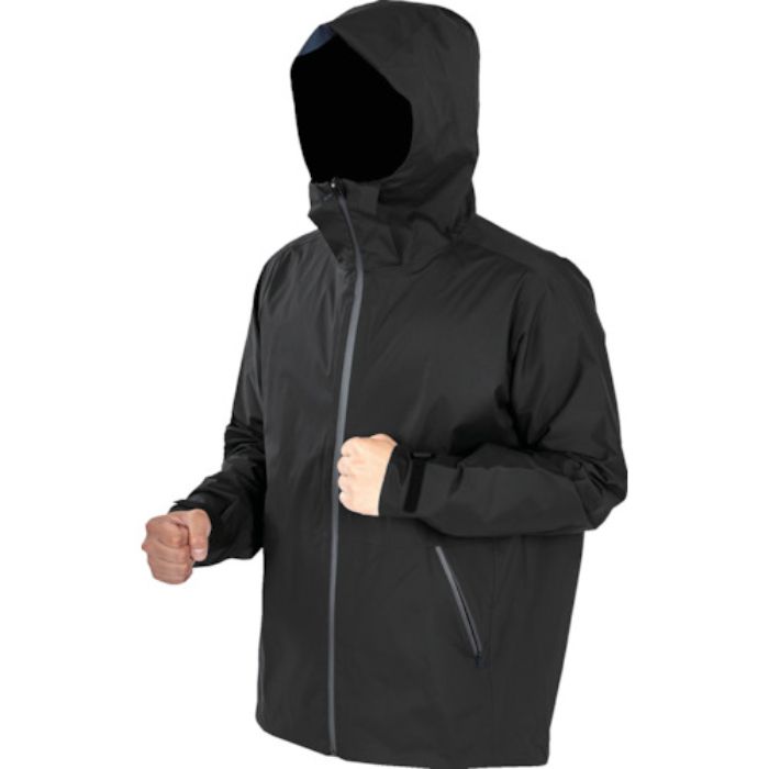 TRUSCO 高耐候・軽量ストレッチレインウェア ブラック 3L(Tcode:3886858)