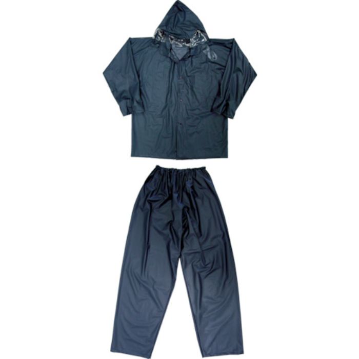 TRUSCO レインスーツ 4Lサイズ ネイビー(Tcode:1610803)