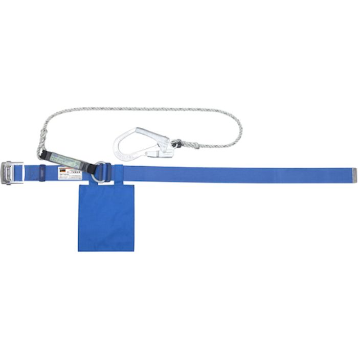TRUSCO ロープ式 胴ベルト型墜落制止用器具 幅50mmX長さ1150mm ブルー(Tcode:1615687)