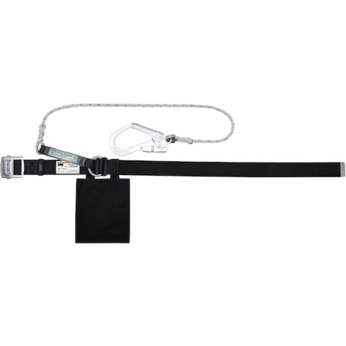 TRUSCO ロープ式 胴ベルト型墜落制止用器具 幅50mmX長さ1150mm ブラック(Tcode:1615689)