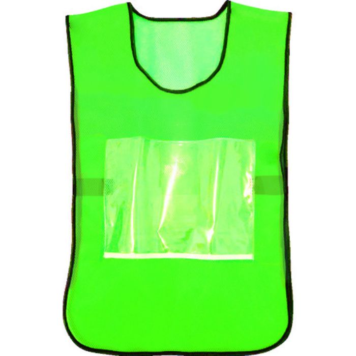 TRUSCO 差し込みポケット付き安全ベスト グリーン(Tcode:1144574)