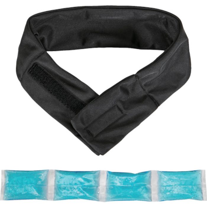 TRUSCO 【今季完売】やわらかネッククーラー ブラック(不凍保冷剤付き)(Tcode:5076245)