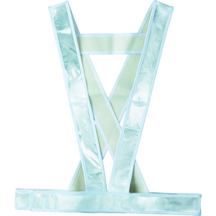 TRUSCO タスキ型安全ベスト ホワイト(Tcode:1144963)