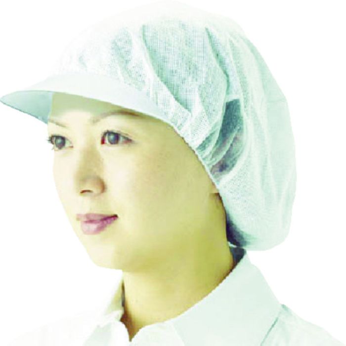 TRUSCO 帯電帽つば付 Mサイズ (10枚入)(Tcode:7616279)