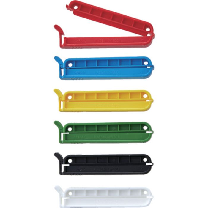 TRUSCO 袋留めクリップ 8P (白赤黄青緑黒)(Tcode:2630983)