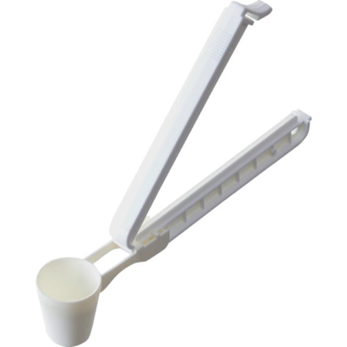 TRUSCO 袋留めクリップ(留め幅110mm・スプーン付)2本入 白(Tcode:2630996)