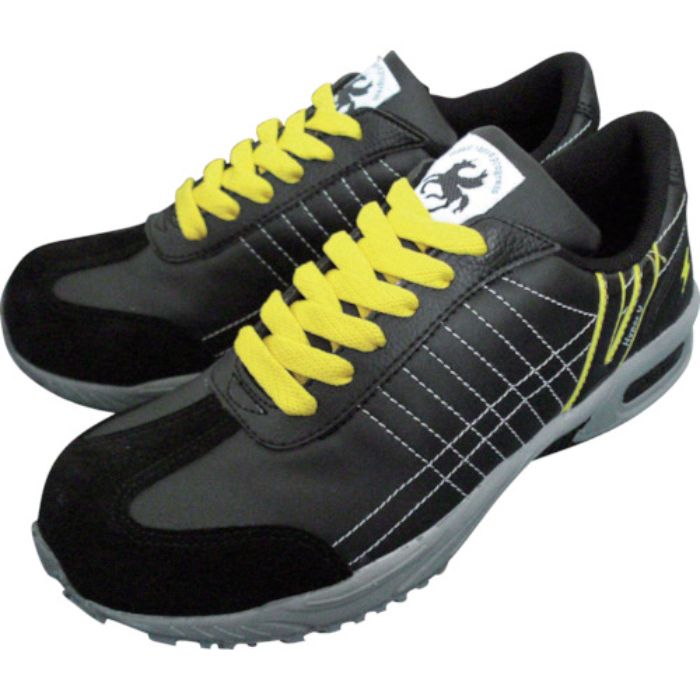 日進 静電耐滑樹脂先芯入りスニーカー 黒 25.5cm(Tcode:1341470)