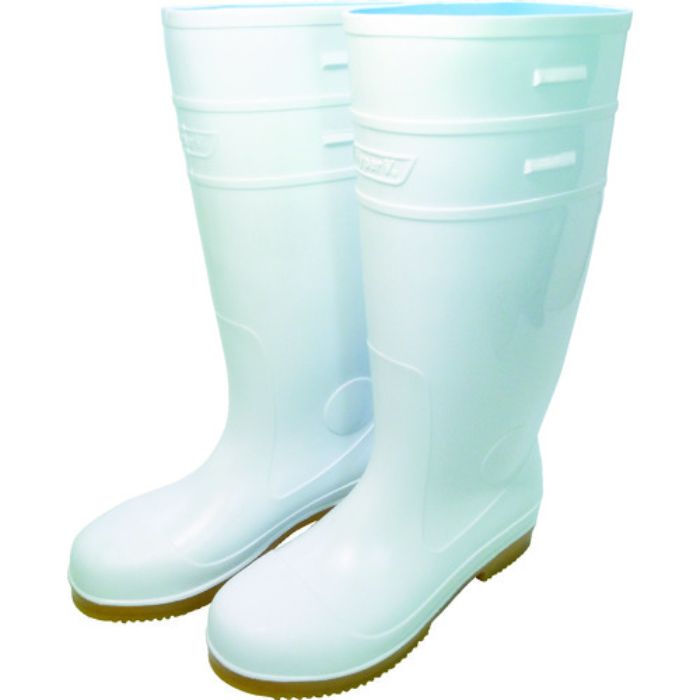 日進 耐滑先芯入り長靴 白 22.5cm(Tcode:1025957)