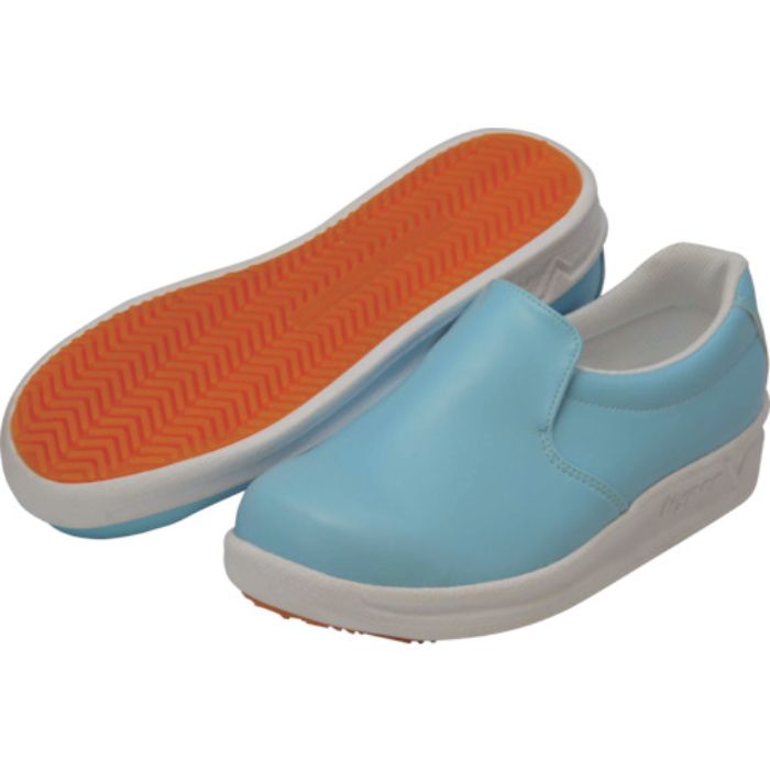 日進 耐滑厨房シューズ ブルー 23.5cm(Tcode:1341714)