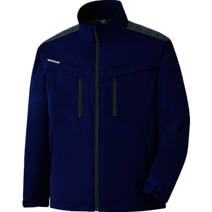 ミドリ安全 VERDEXCEL ストレッチ防寒ジャンパー VE2007 上 ネイビー 3L(Tcode:1493574)