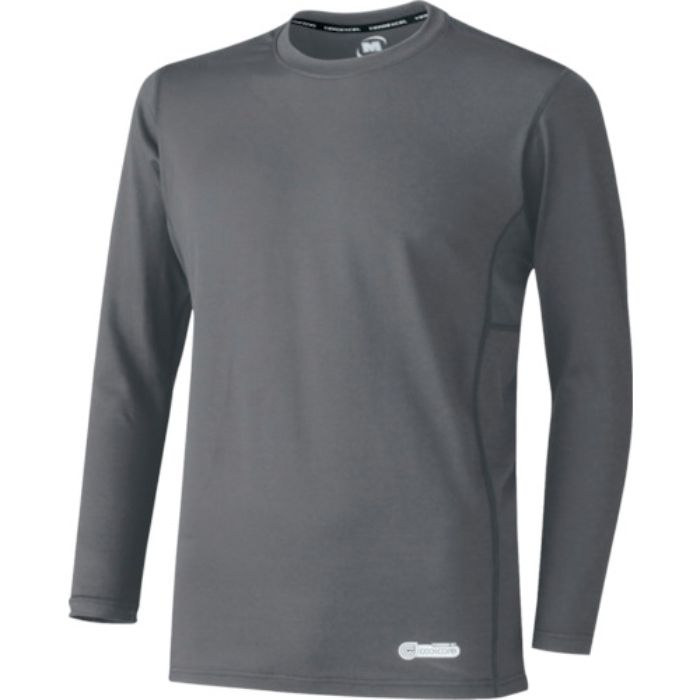 ミドリ安全 ベルデクセル 男女共用 長袖クールコアTシャツ VEC211上 グレー L(Tcode:1142128)
