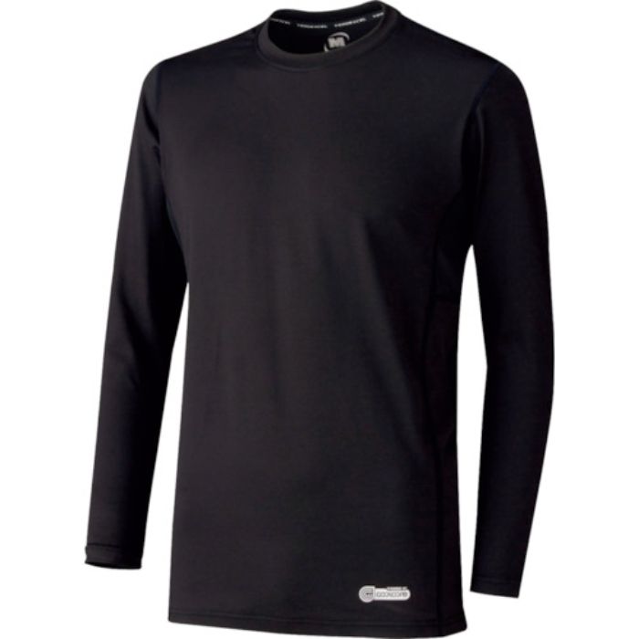 ミドリ安全 ベルデクセル 男女共用 長袖クールコアTシャツ VEC219上 ブラック LL(Tcode:1142132)