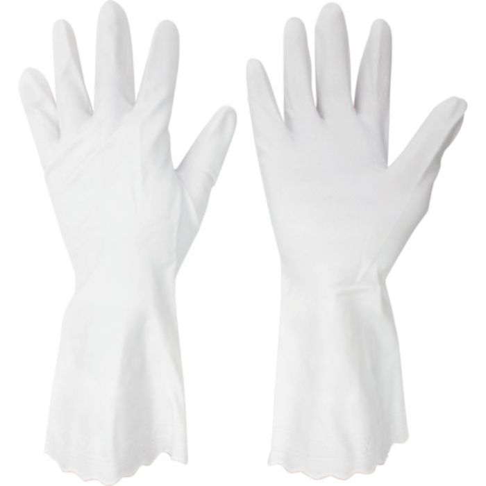 ミドリ安全 塩ビ手袋 薄手 ベルテ114W 白 10双 S(Tcode:2522362)