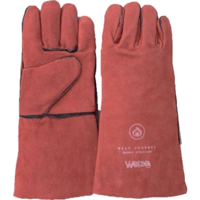 柏田 ウェルザ熔接用5本指レッド(インナー入)(Tcode:4784288)