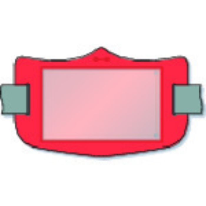 つくし e腕章 透明ポケット付き 赤 ショートゴムバンド付(Tcode:8553159)