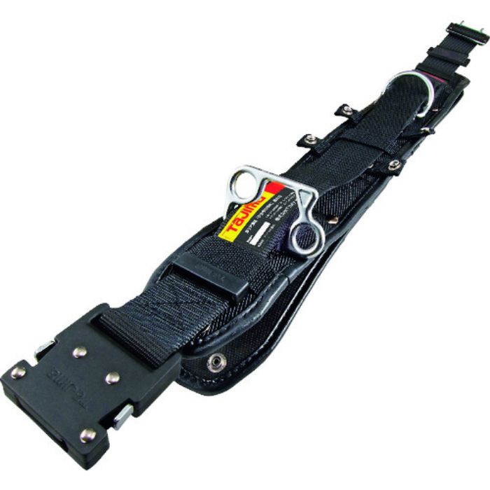タジマ ワークポジショニング用胴当てベルトフラット アルミワンタッチバックル黒 Sサイズ(Tcode:2086545)