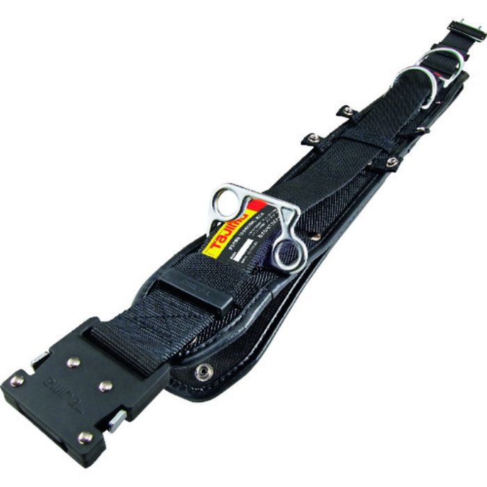 タジマ ワークポジショニング用胴当てベルトフラット アルミワンタッチバックル黒 Mサイズ(Tcode:1982127)