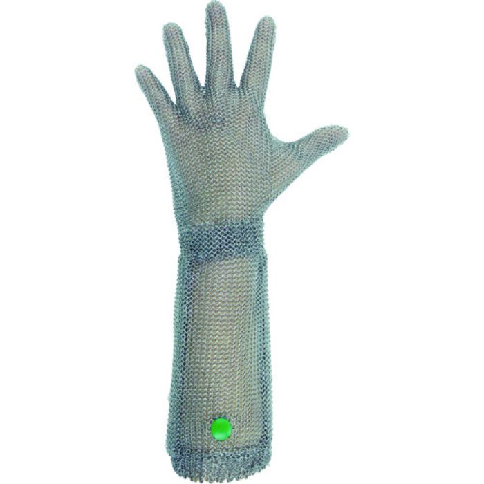 ミドリ安全 ステンレス製 耐切創クサリ手袋 5本指 ロングタイプ WILCO-550 SSサイズ 1枚(Tcode:1165261)