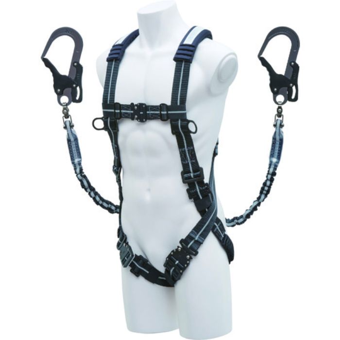 KH フルハーネス じゃばらストレッチ XV型+2丁掛けランヤード セット(Tcode:2008356)