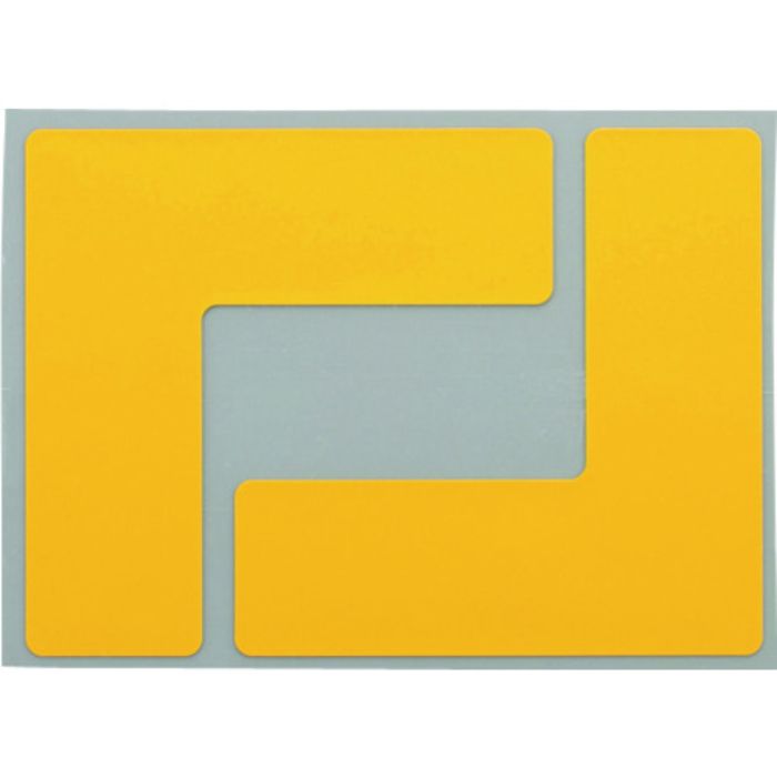 ニトムズ 耐久フロアサインズL型M黄20枚(Tcode:1269843)