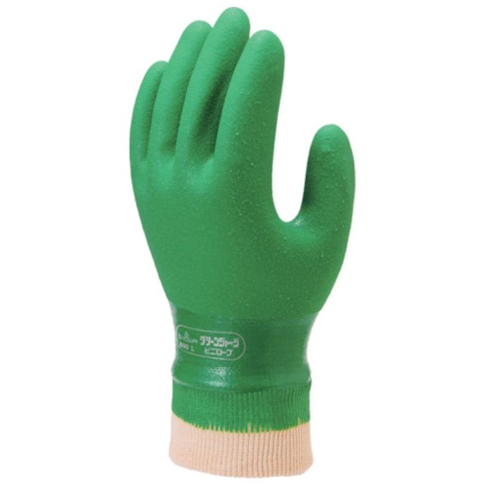 【まとめ買い】 SHOWA(ショーワ) 塩化ビニール手袋 簡易包装グリーンジャージ 10双入 Mサイズ (Tcode:8562529)