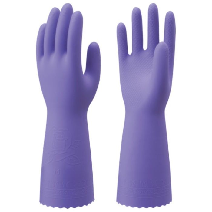 【まとめ買い】 SHOWA(ショーワ) 塩化ビニール手袋 簡易包装ビニール厚手10双入り バイオレット Mサイズ (Tcode:3563120)