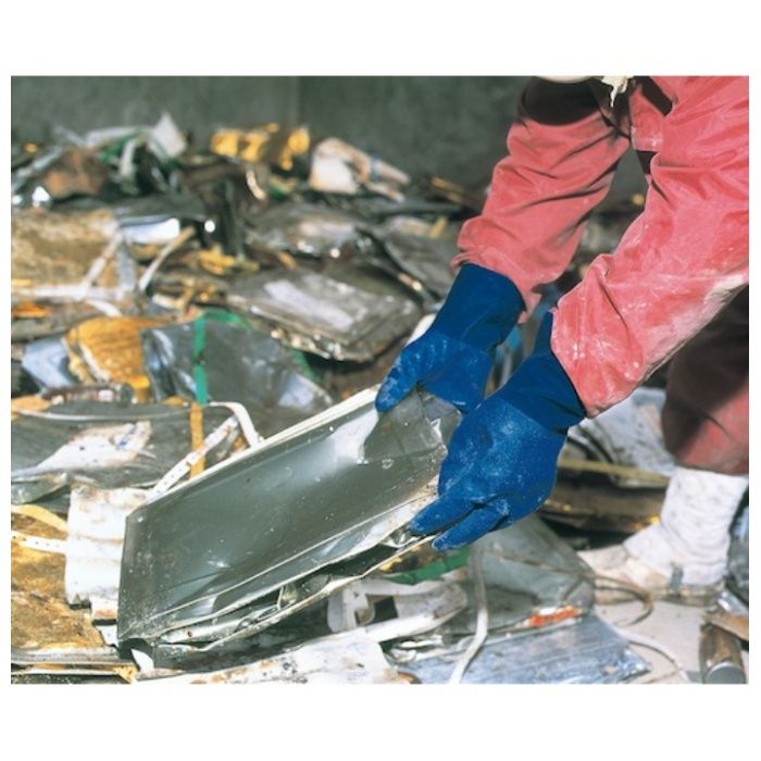 【まとめ買い】 SHOWA(ショーワ) ニトリルゴム手袋 簡易包装ニトローブ10双入 ブルー LLサイズ (Tcode:8186286)の説明画像6