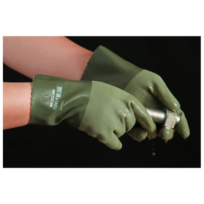 【まとめ買い】 トワロン ニトリルゴム手袋 耐油トワロンハード L (10双入) (Tcode:4746741)の説明画像6