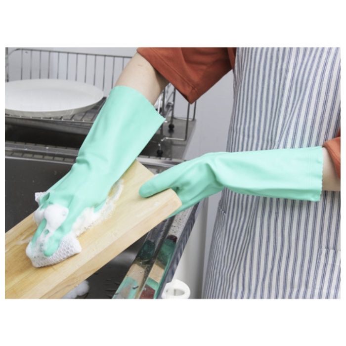 【まとめ買い】 ビニスター 塩化ビニール手袋 トワローブフルールあつ手 グリーン L (20双入) (Tcode:7809255)の説明画像3