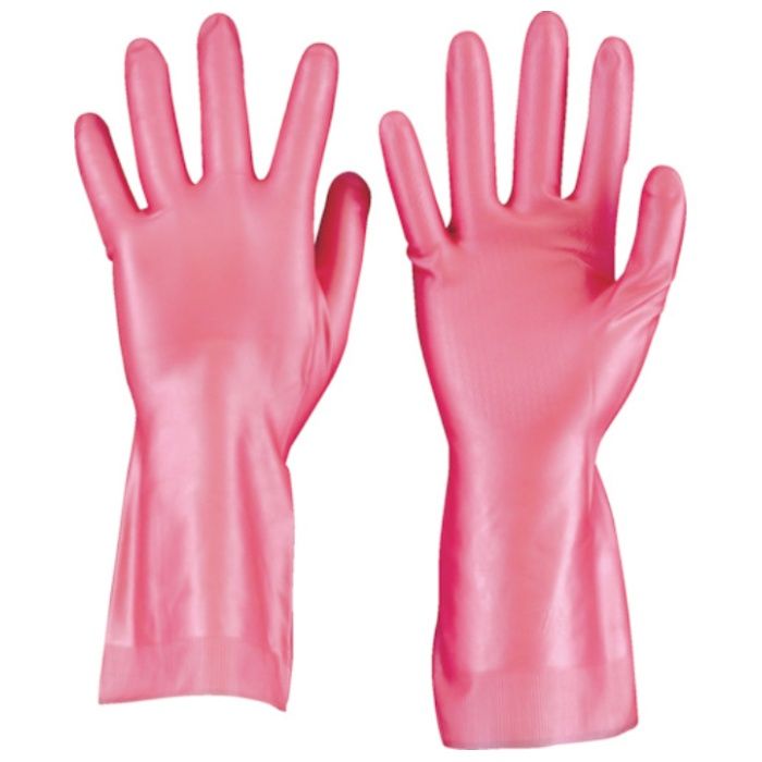 【まとめ買い】 TRUSCO(トラスコ) 天然ゴム手袋 中厚手タイプ ピンク Mサイズ 10双 (Tcode:4506754)の説明画像2