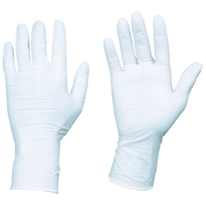 【まとめ買い】 TRUSCO(トラスコ) 使い捨てニトリル手袋TGエアー 0.06 粉無白L 100枚 10箱 (Tcode:5860065)