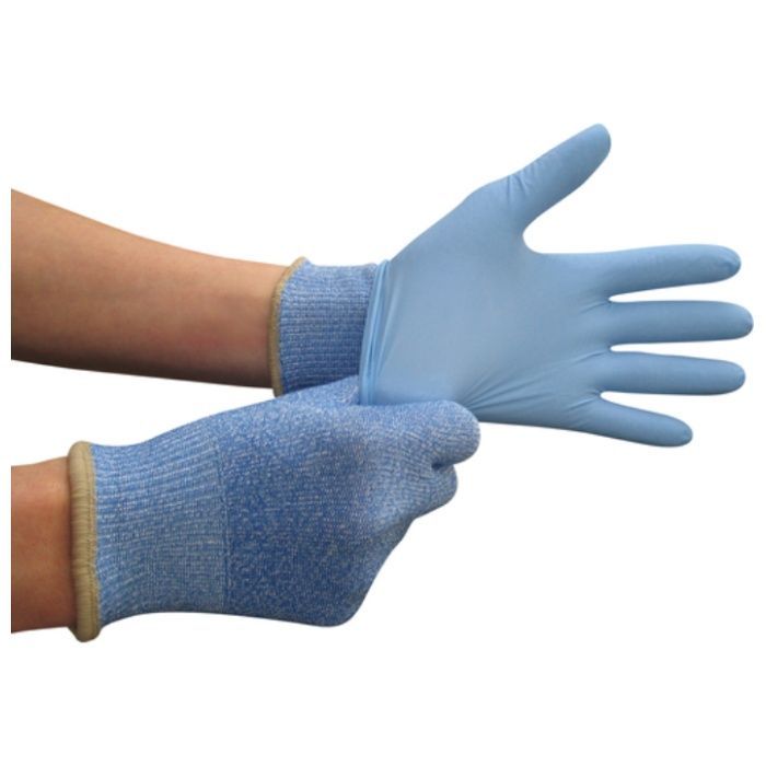 【まとめ買い】 トワロン 耐切創手袋 NEOカットレジストインナーブルー L (10双入) (Tcode:1372436)の説明画像3