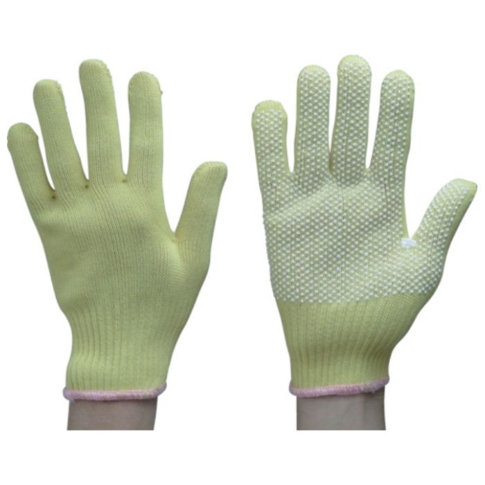 【まとめ買い】 トワロン 耐切創手袋 ケブラーK-10G うす手スベリ止付 S (10双入) (Tcode:4746848)