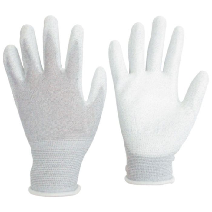 ミドリ安全 静電気拡散性手袋(手のひらコート)S 10双入 (Tcode:8219590)