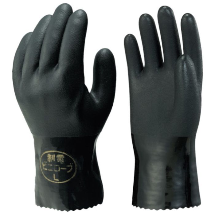SHOWA 静電気防止手袋 No510制電ビニローブ ブラック Lサイズ (Tcode:3547914)