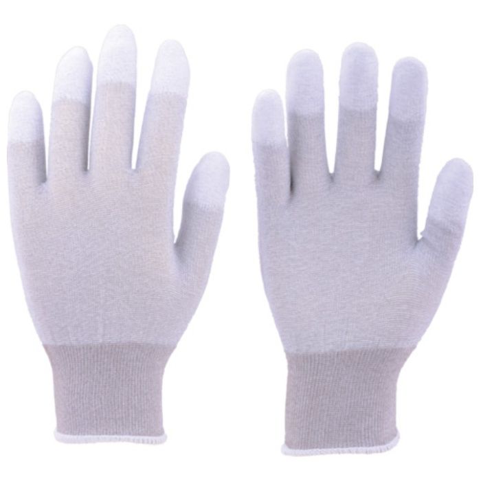 TRUSCO 指先コート静電気対策用手袋 Lサイズ (Tcode:3363635)