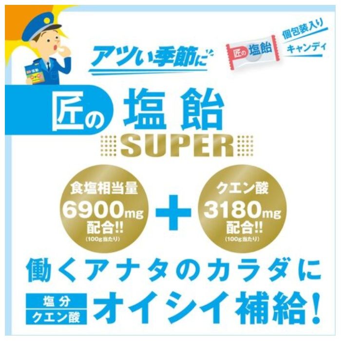 サラヤ　【※軽税】　匠の塩飴スーパー　グレープフルーツ・ヨーグルトアソート750gの説明画像3
