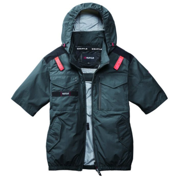 BURTLE　ACタクティカル半袖ブルゾン　AC1156-53-3XL　ストームグレー