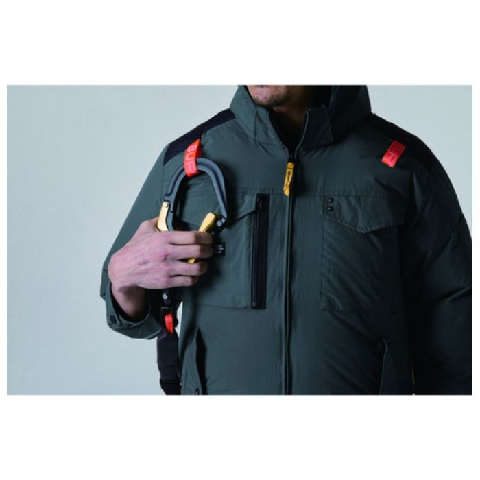 BURTLE　ACタクティカル半袖ブルゾン　AC1156-53-XXL　ストームグレーの説明画像4