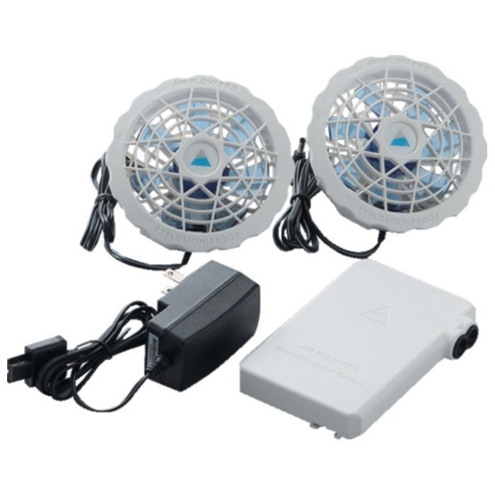 新コスモス　防爆ファン付きウェア　AIRFLOWPROウェア2XL(セット:ネイビー)の説明画像3