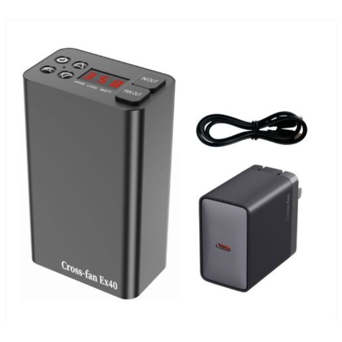 Cross-fan　ペルチェ付空調ファン　Ex40用バッテリーキット