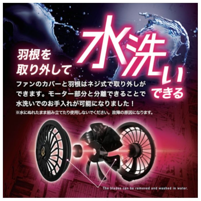 リンクサス　COOLING　BLAST　PRO　18.6V対応　薄型ブラシレスファンセットの説明画像3