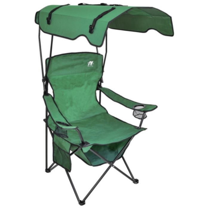 NICHIDO　シェード付チェア　焼けなイス【オリーブグリーン】の説明画像2