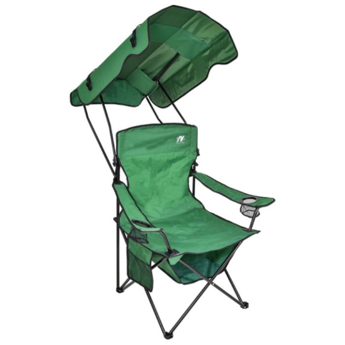 NICHIDO　シェード付チェア　焼けなイス【オリーブグリーン】の説明画像3