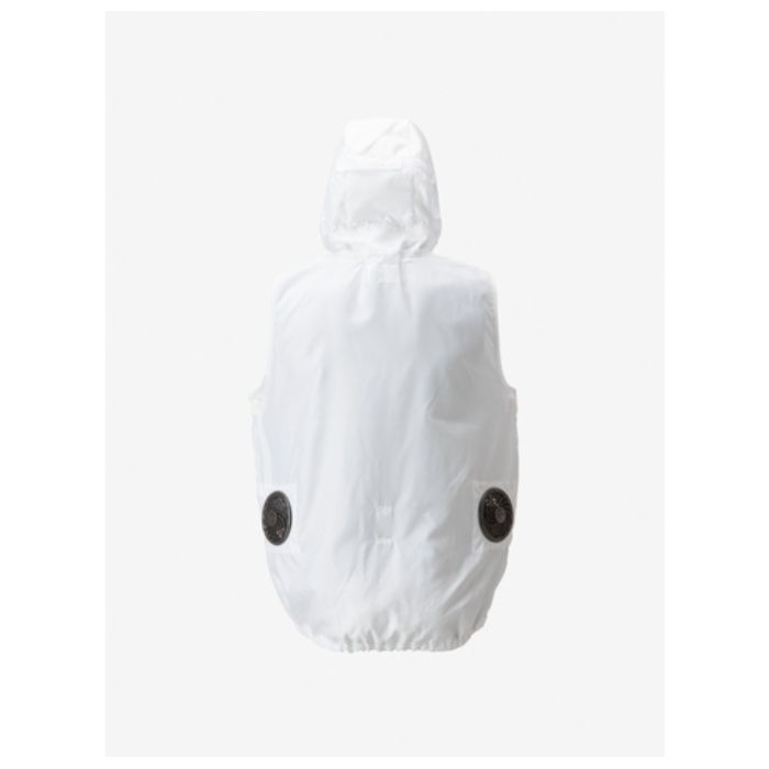 GOLDWIN　空調服[[R上]]フード付きアウターベスト　白　Mの説明画像2