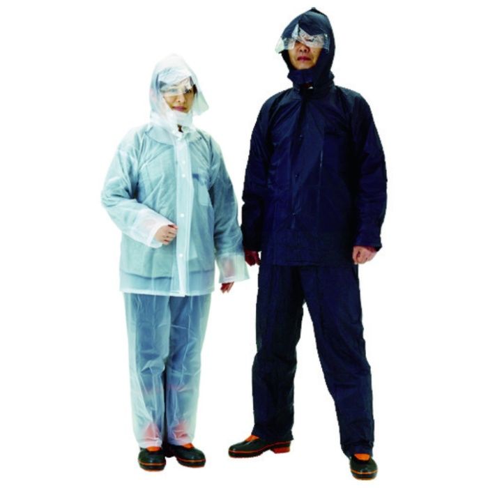 TRUSCO　レインスーツ　LLサイズ　クリアの説明画像4